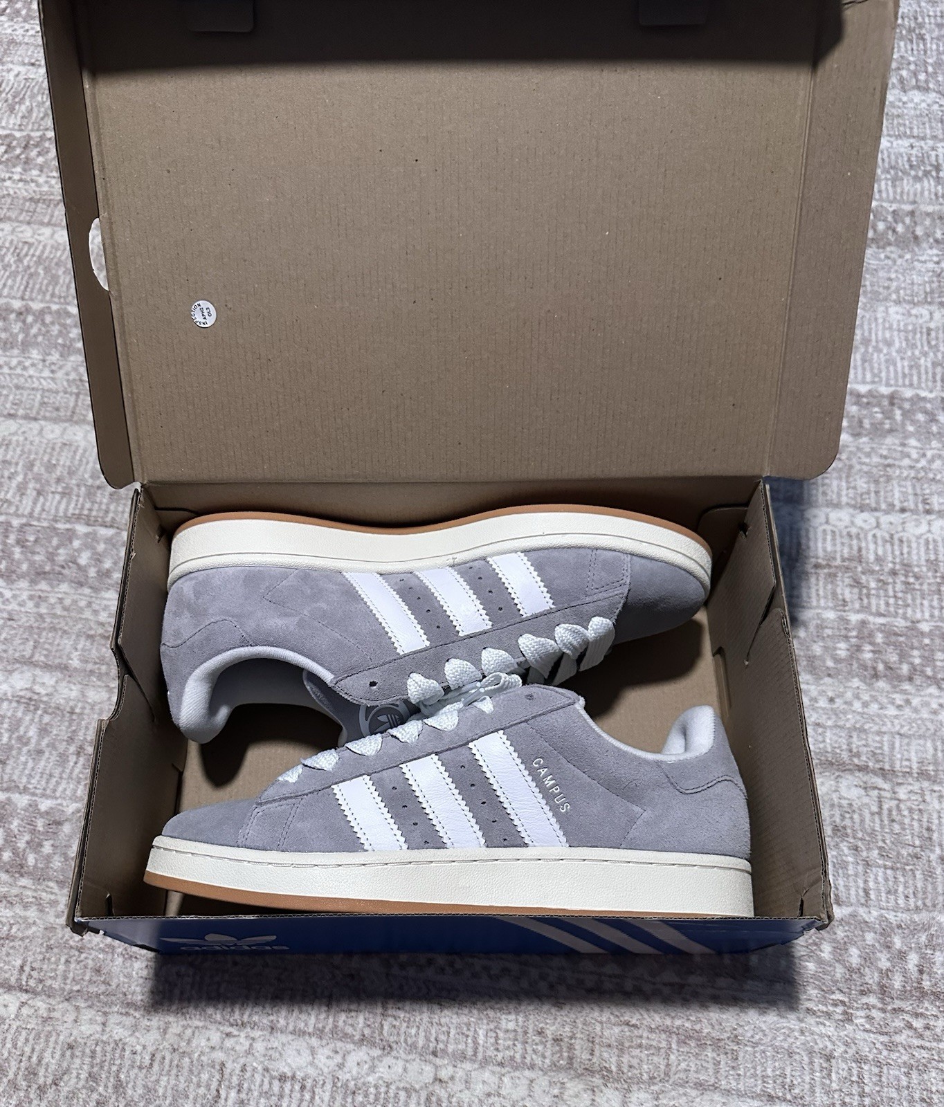 Adidas Originals Mens 10.5 Campus 00s Suede Grey White Sneakers Shoes HQ8707