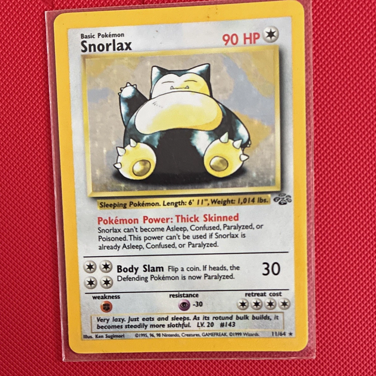SNORLAX 11/64 カビゴン 英語版ポケモン 25+ Snorlax 11/64 Jungle for sale | Updated Oct 2026