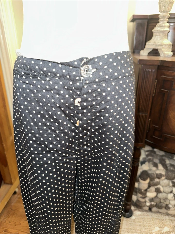 Pantalones Magnolia Pearl azul marino a lunares nuevos sin etiquetas Foto 2 de 4