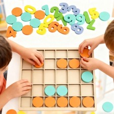 Wood Math Toy Math Manipulatives Toy Numbers Math Board Game Gifts Teaching Aids