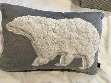 Gray And White Bear Pillow