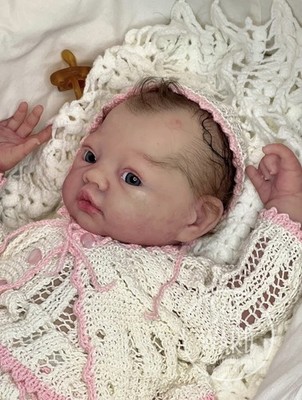 21  Partial Silicone Reborn Baby  Sara Linn  - by S.Ward. Like New! Blue eyes