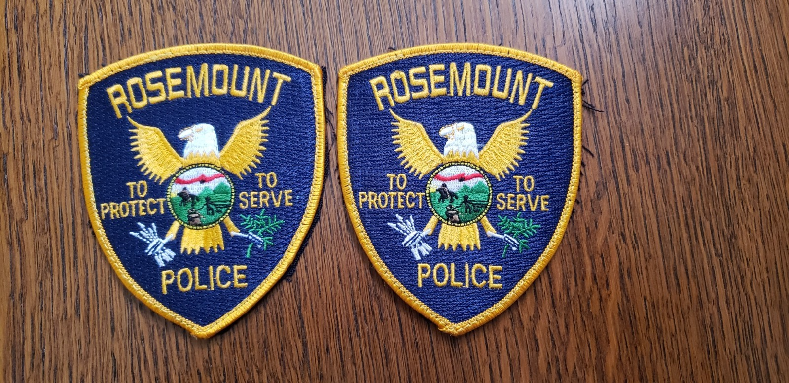 2 ROSEMOUNT MINNESOTA POLICE Shoulder Patches | eBay