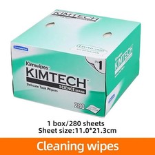 280 Fiber Optic Cleaning Wipes - KIMTECH Dust-Free Paper Box for Optics Care