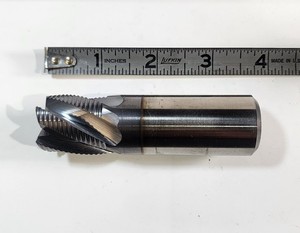NIAGARA  1'' Roughing End Mill 5 Flute x 1" LOC x 3-1/2" OAL TiCN Coated 45° Ch.
