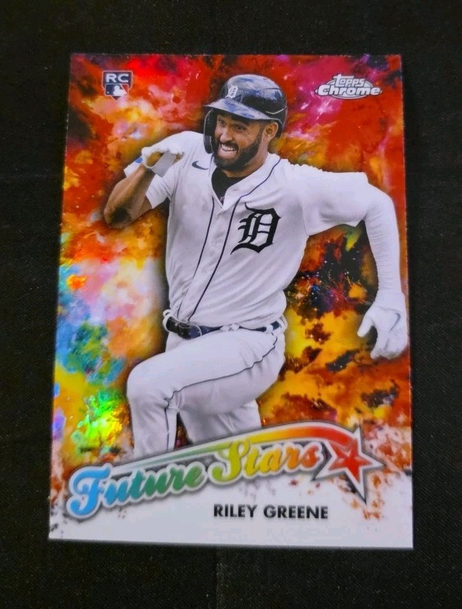 2023 Topps Chrome Baseball #FS-19 Riley Greene Future Stars RC Detroit Tigers