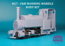 NG7 F&B Manning Wardle 0-4-2ST - Narrow Gauge Body Kit - O-16.5 Resin 3D Printed