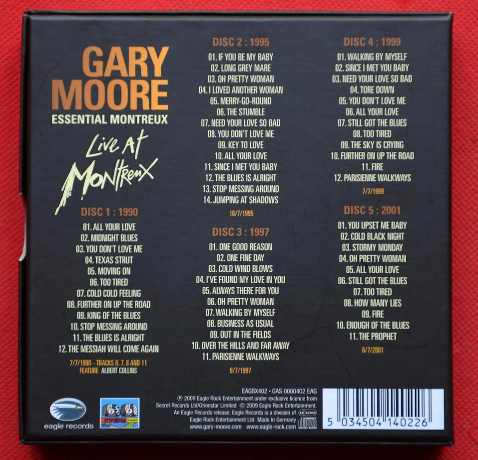 Gary Moore – Essential Montreux - BOX SET - 5x CD - DE - 2009 - UNPLAYED !!! - Bild 3 von 4