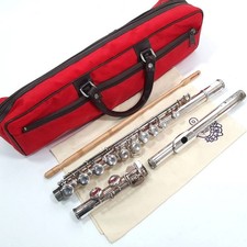 Junk YAMAHA YFL 211S E Mechanism Yamaha Flute with Soft Case