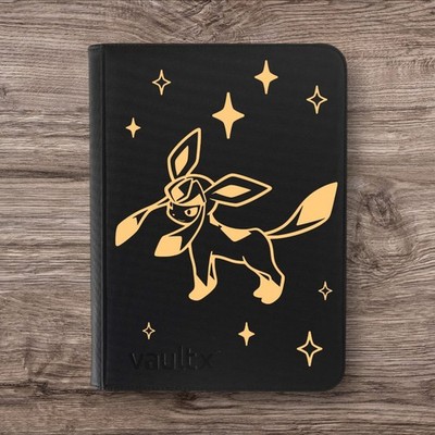 Vault X - 9 Pocket eXo-Tec Zip Binder - Black & Gold Edition Pokemon Glaceon