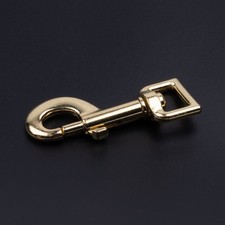 50 - Country Brook Design® 5/8 Inch Brass Plated Heavy Swivel Snap Hooks