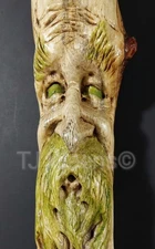 Carving Woodspirit Greenman Gnome Old Man Wizard Tree Face