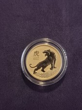Perth Mint 1/10oz Lunar Year Of The Tiger Gold Coin 2022 Pure Fine Bullion 9999