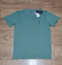 Ralph Lauren Polo Large L 21" Chest Light Green Crew neck T-shirt T Shirt Tshirt