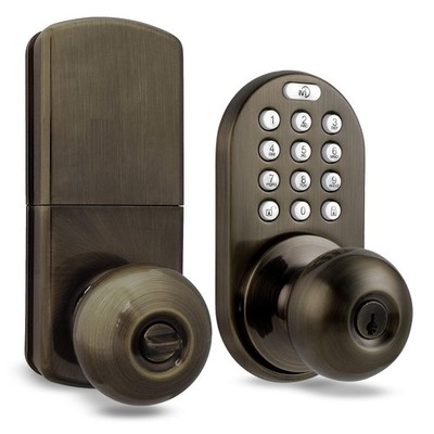 TKK-02AQ Digital Door Knob Handle Lock with Electronic Keypad - Keyless Entry Sm