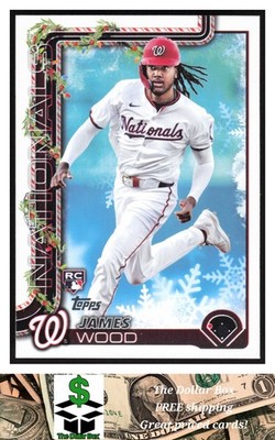 2025 Topps Holiday #H94 James Wood RC - Washington Nationals | eBay
