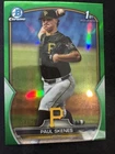 2023 Bowman Draft Paul Skenes #BDC-14 Green Refractor (RC) /99 See Pics