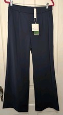 Halara Flex DayStretch High Waist Wide Leg Pants Women's L Blue Career 1107