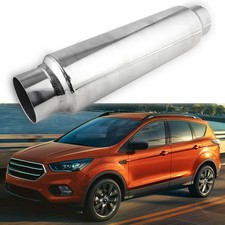 2.5" Inlet/Outlet Exhaust Turbine Muffler Resonator 16" Length For Ford Escape