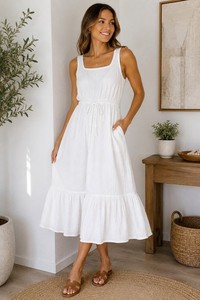 white gauze dresses Mexican Maxi Dress. Gauze Our beloved gauze dress is back in an updated lush organic gauze LA RELAXED: Organic Cotton Gauze