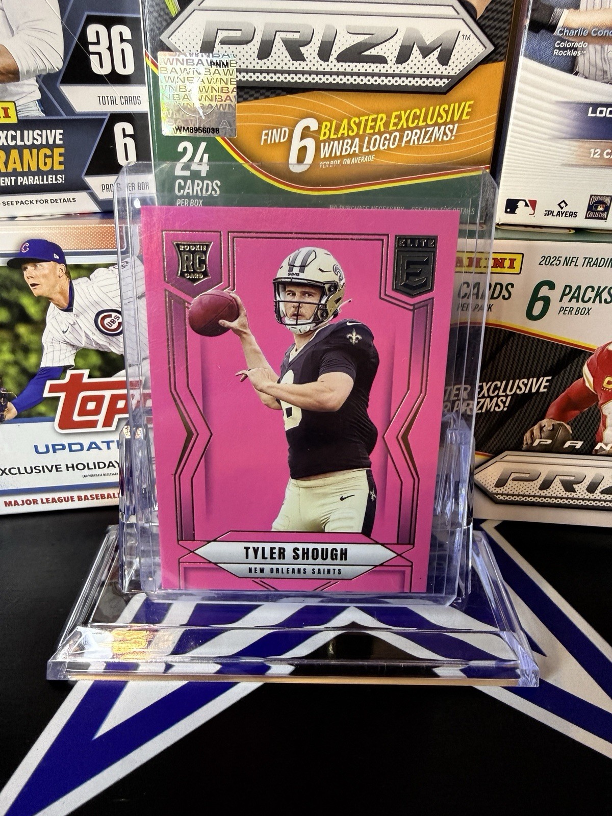 Panini Donruss Elite 2025 Tyler Shough Pink Rookie #178 New Orleans Saints