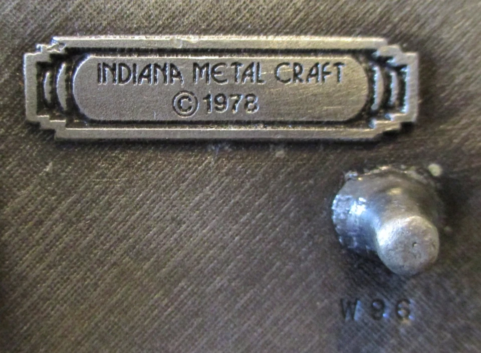 Hebilla de cinturón Colorado 1978 vintage Indiana metal artesanía escena de las Montañas Rocosas EE. UU. Foto 3 de 3