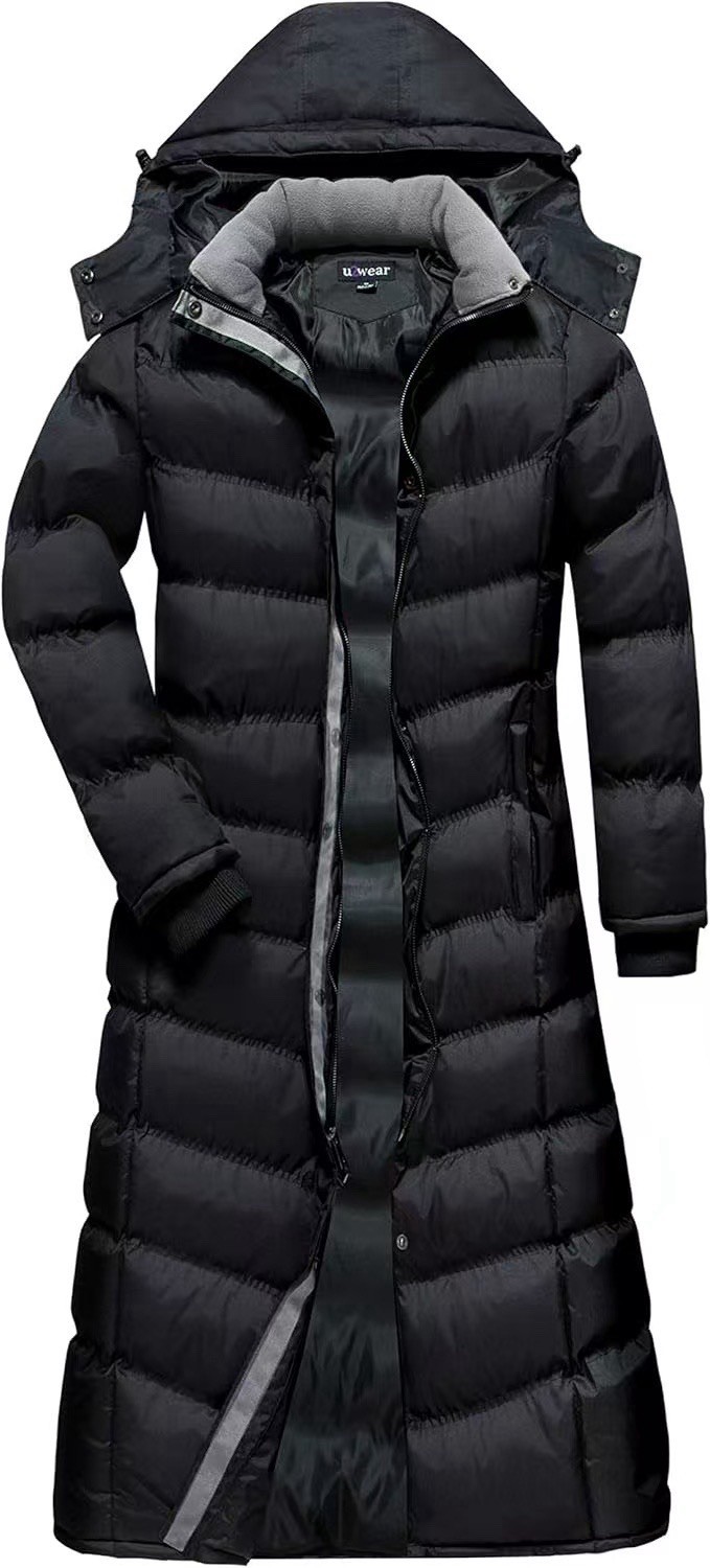 Women's Water Resistance Puffer Winter Full Length Coat with Hood