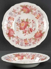 Spode Aster Red  Rimmed Soup Bowl 674528