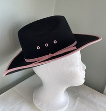 Bullhide Western Cowgirl Core Wool Pink Band Hats And Vented Eyelet