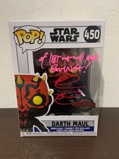 funko pop Darth Maul signed by Ray Park Star Wars