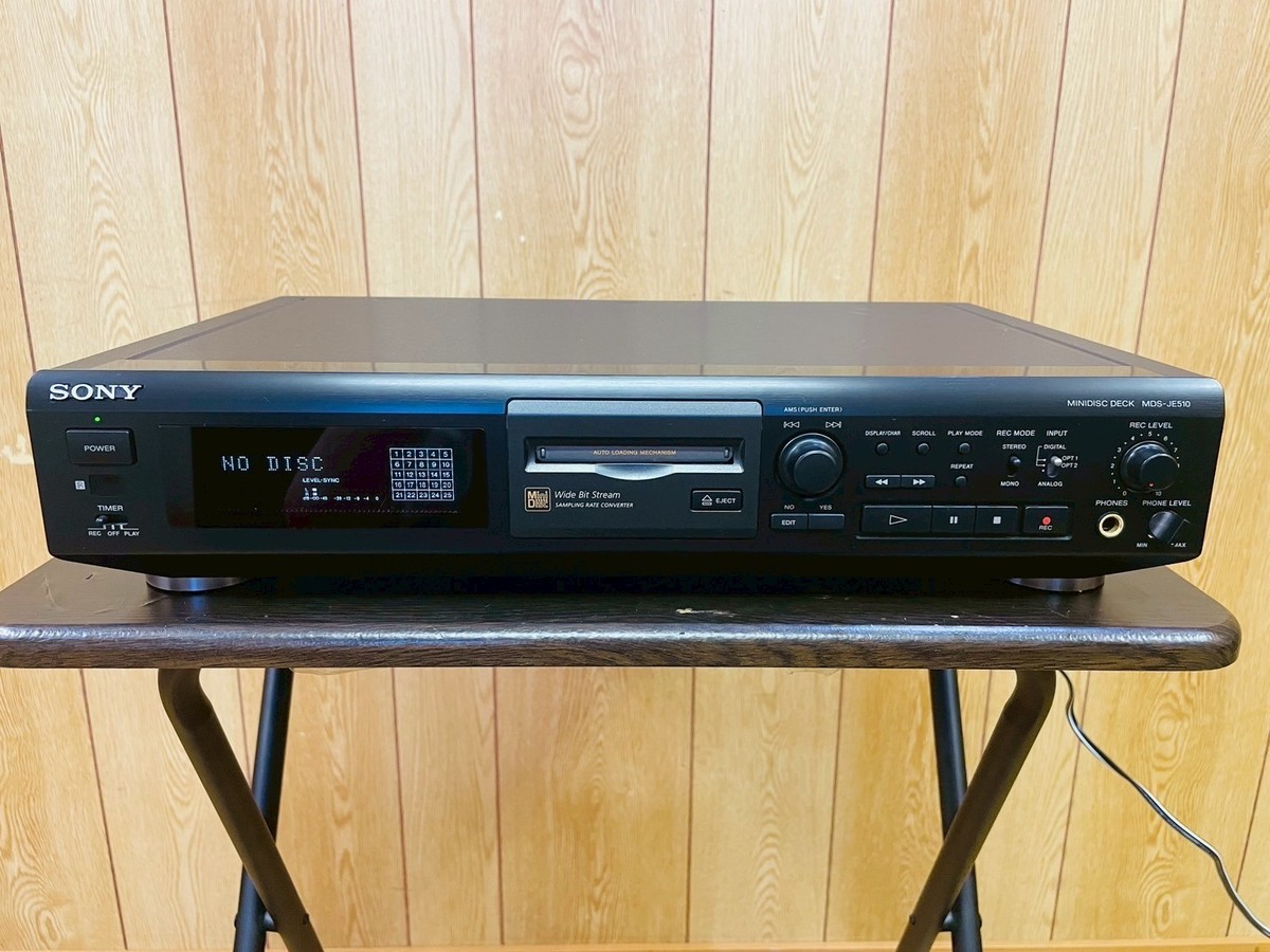 【再生OK】SONY MDレコーダー MDS-JE510 現状品 Sony MDS-JE510 MiniDisc Recorder - Black for sale online | eBay