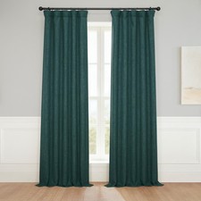 - Faux Linen Curtains for Living Room 1 Panel - 50W X 108L - Textured Room ...
