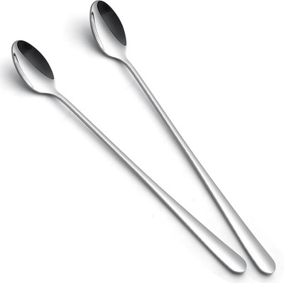 Ice Tea Spoons, 9-Inch Long Handle Spoons, Stirring Spoon for Ice Cream, Cocktai