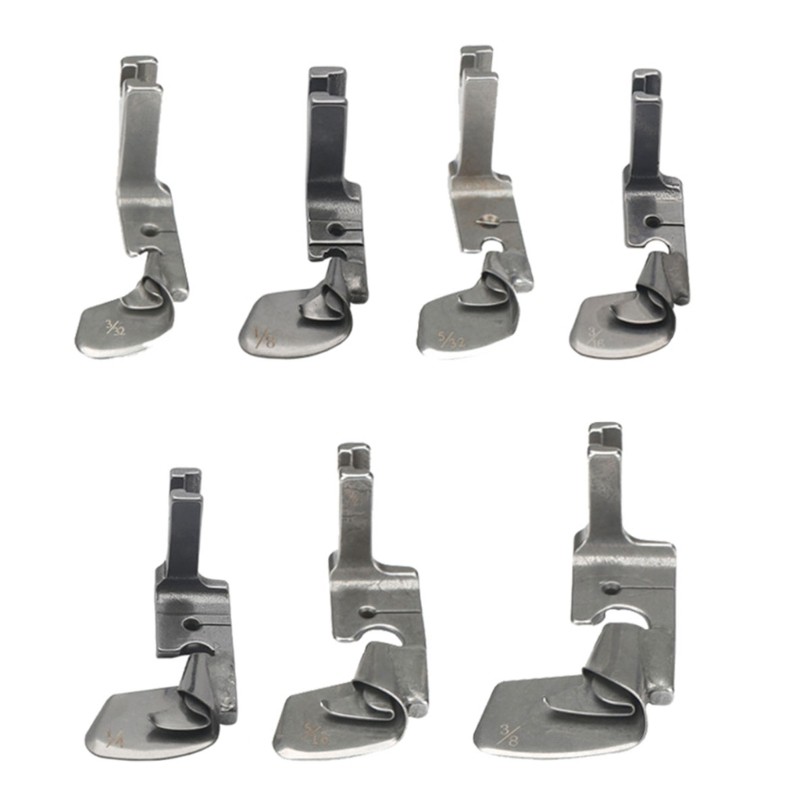 Industrial Sewing Machine Curved Hemming Foot Clothing Crimping Presser Foot