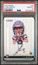 2024 Prizm Prizmania JJ  McCarthy RC 🔥PSA 10🔥 Pop 23 RARE