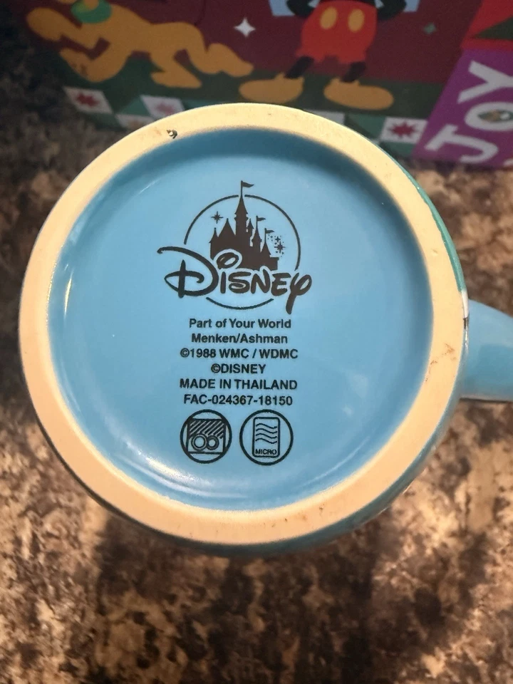 Ariel Little Mermaid Disney Store Once I Wake Up I'll Be Part Of The World Mug - Image 3 of 3