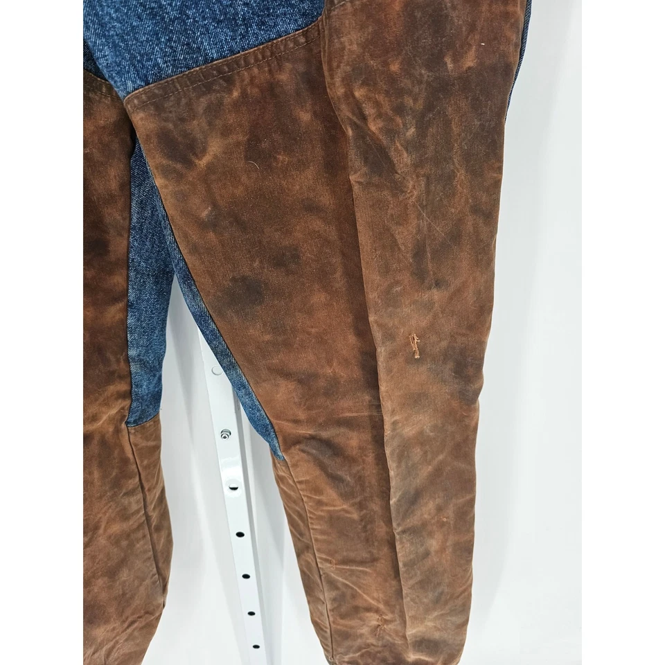 Pantalones de mezclilla de gamuza de algodón occidental Browning de pierna recta para hombre talla 40x38 Foto 3 de 4