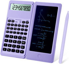 New Scientific Calculator 10-Digit Large Screen Purple Fast Shipping