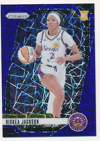 RICKEA JACKSON 2024 PANINI PRIZM WNBA BLUE VELOCITY #60 RC ROOKIE MINT