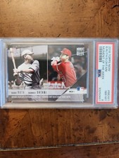 2018 TOPPS NOW BABE RUTH SHOHEI OHTANI #MOW1 MOMENT OF THE WEEK ROOKIE RC PSA 8