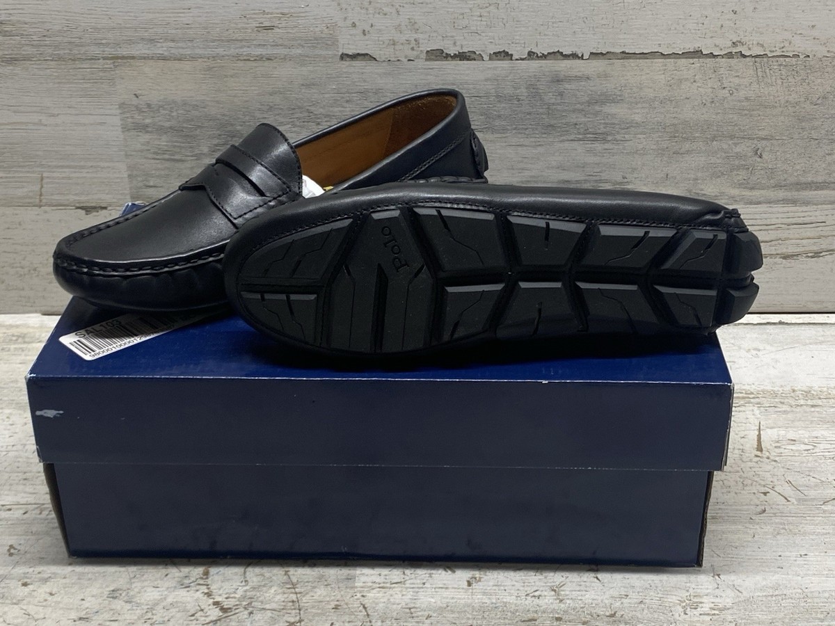 NWT Polo Ralph Lauren black Anders Penny Loafer Driver Amazon.com | POLO RALPH LAUREN Anders Penny Black 7 D (M  main image 4
