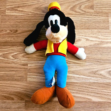 Vintage 80s Disney Goofy Plush Doll 15"