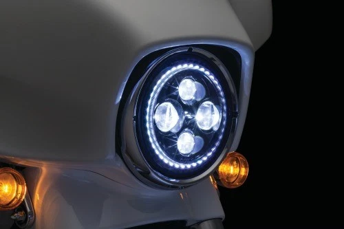 Kuryakyn Orbit Vision 7in. LED Headlight Motorcycle Street Bike 2460 kur2460 - Image 2 of 4