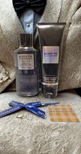 Lot of 2 Gift Set Men's BLACK TIE Body Wash and Ultimate Hydration Body Cream