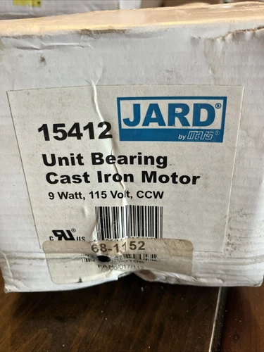 JARD 15412 Cast Iron Motor 9watt, 115 Volt CCW