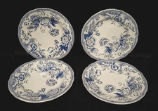 SPODE CLIFTON BLUE BREAD PLATE 6 1/4" ENGLAND SET OF 4