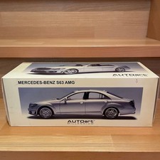AUTOart Mercedes-Benz S63 AMG Silver 1/18 Millennium Collectible 13+ Used