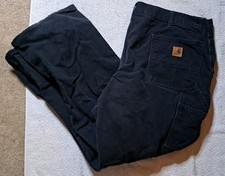Carhartt Men's Loose Fit Utility Carpenter Work Pants 40x30 Style B11-BLK