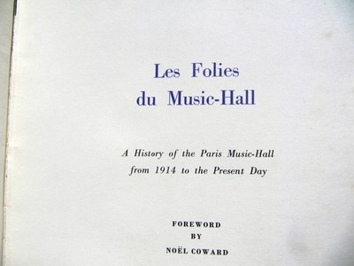 Jacques Damase LES FOLIES DU MUSIC HALL History of Paris Vaudeville Noel Coward