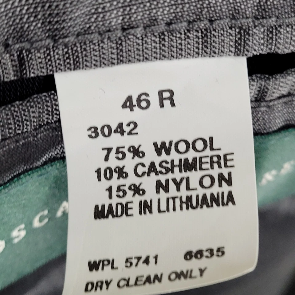 Blazer Abrigo Deportivo Oscar De La Renta Azul Marino Oscuro Mezcla Lana Cachemira Talla 46R Foto 4 de 4